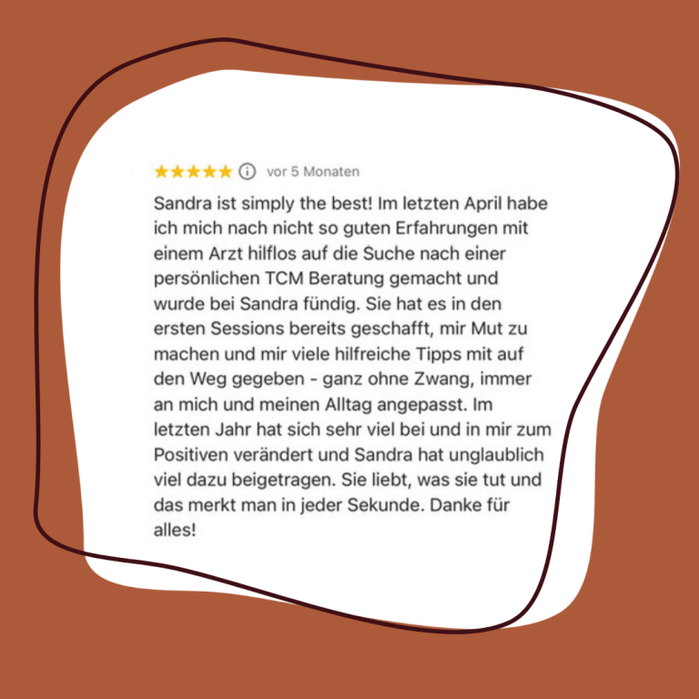 Kundinnen-Feedback TCM-Ernährungsberatung